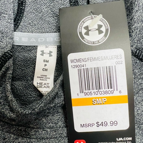 Under Armour Threadborne Train Twist Hoodie HeatGear Running Shirt Womens Sz S - Picture 8 of 8